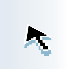 Fototapeta premium black arrow cursor