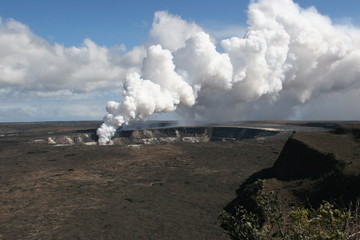Fototapeta na wymiar Erupcja wulkanu