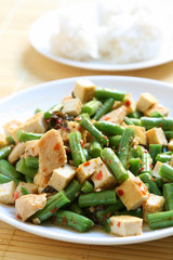 Spicy Green Beans and Tofu Stir Fry