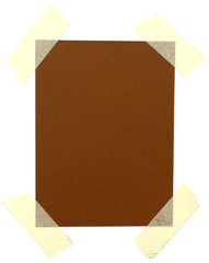 adhésifs sur affichette en bristol