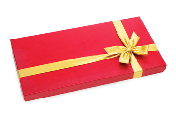 Gift box isolated on the white background