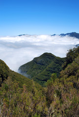 Une mer de nuages au Nord de madère
