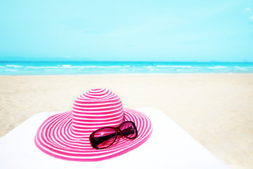 Hat and sunglasses