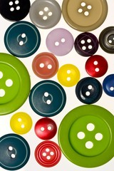 Buttons on a white background