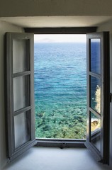 Window  & sea