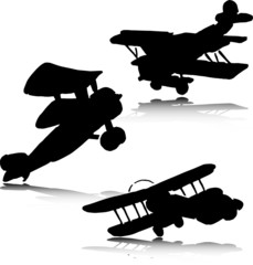 biplane vector illustration © draganm
