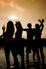 Party im Wasser