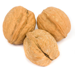 nut on white background