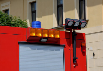 Lichtanlage eines Feuerwehrfahrzeugs