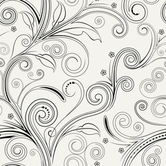 Seamless both side floral pattern. vector illustration.