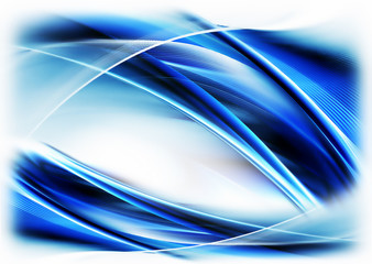 blue abstract motion,  flowing energy