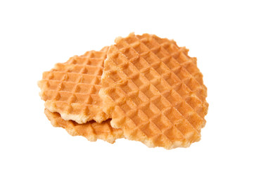 Waffles isolated in white background