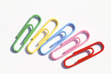 Colored paperclips