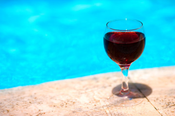 Wine amd pool