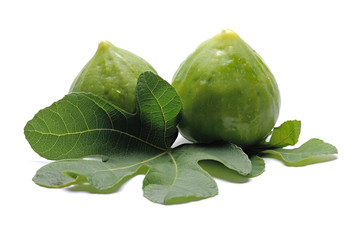 Fig on white background