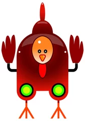Rolgordijnen kippenbot © ClipToons