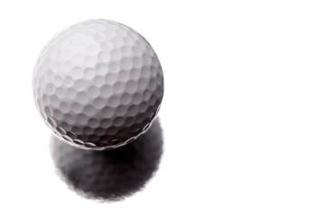Golf ball isolated over white