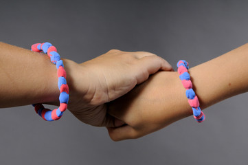 hands and bracelet