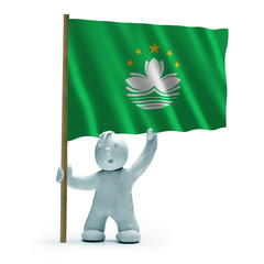 macao flagge macau flag staunen