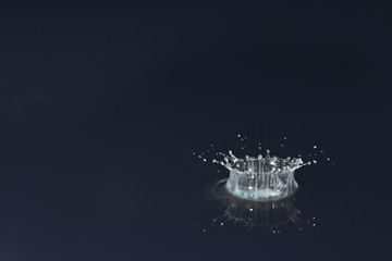 water drop falling