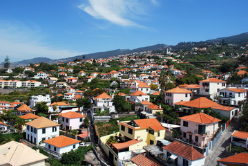 Naklejka na ściany i meble Les maisons de Funchal