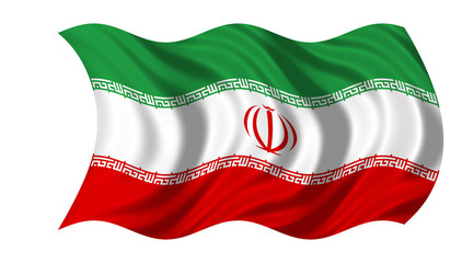 Naklejka premium Irân Flag