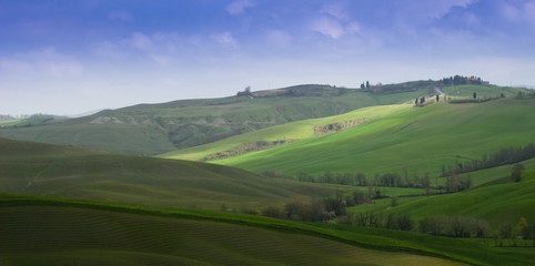 Tuscany countryside in spring