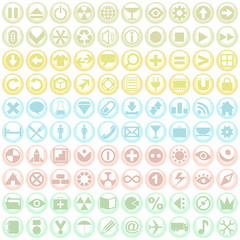 100 simple icons