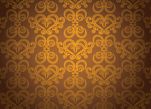 Gold ornamental pattern