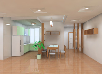 A kind of kitchen design