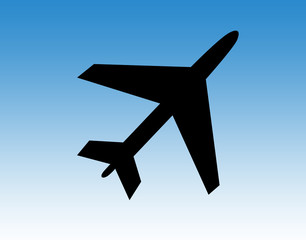 Aircraft and blue sky