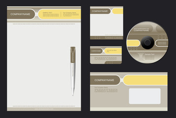 Corporate Identity Template Vector