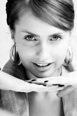 Obraz premium young smiling woman