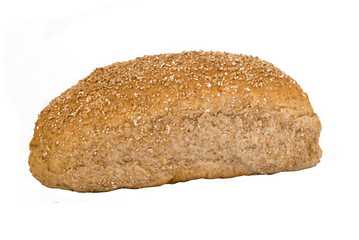 Delicious loaf of brown oatmeal bread