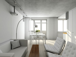 Interioir of modern living-room
