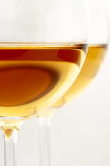 Glasses of wine close-up