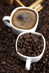 Fototapeta na wymiar Cup of hot coffee