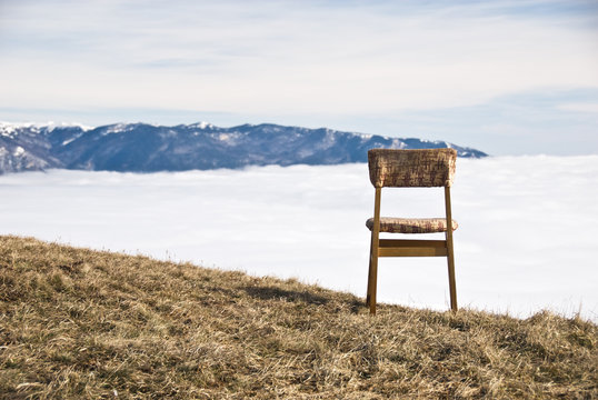 chair over clouds