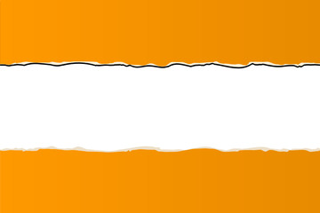 orange ripped wallpaper