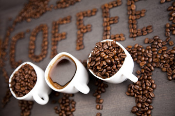 Cup with coffee