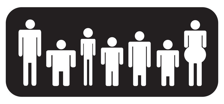 seven men of all sizes