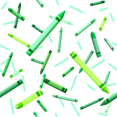 Green crayon background