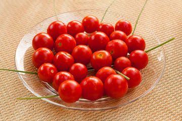 Tomaten und Schnittlauch