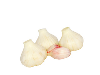 Three garlic. .Ioslated