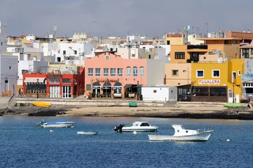Fotobehang The old town of Corralejo, Fuerteventura Spain © philipus