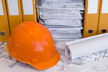 Design drawings and helmet