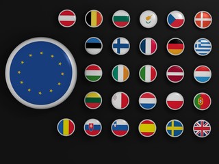 High resolution European Union symbols