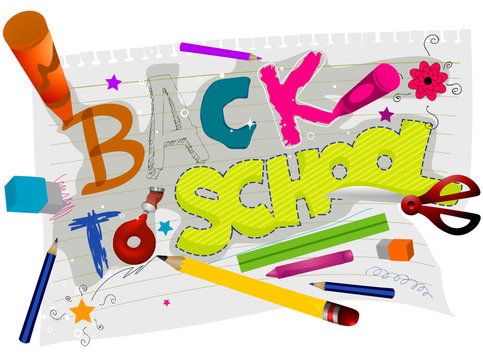 Back School Clipart Transparent Background, Colorful Back To