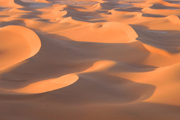 Fototapeta na wymiar Dunes au coucher du soleil