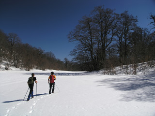 Escursionisti sull'Appennino